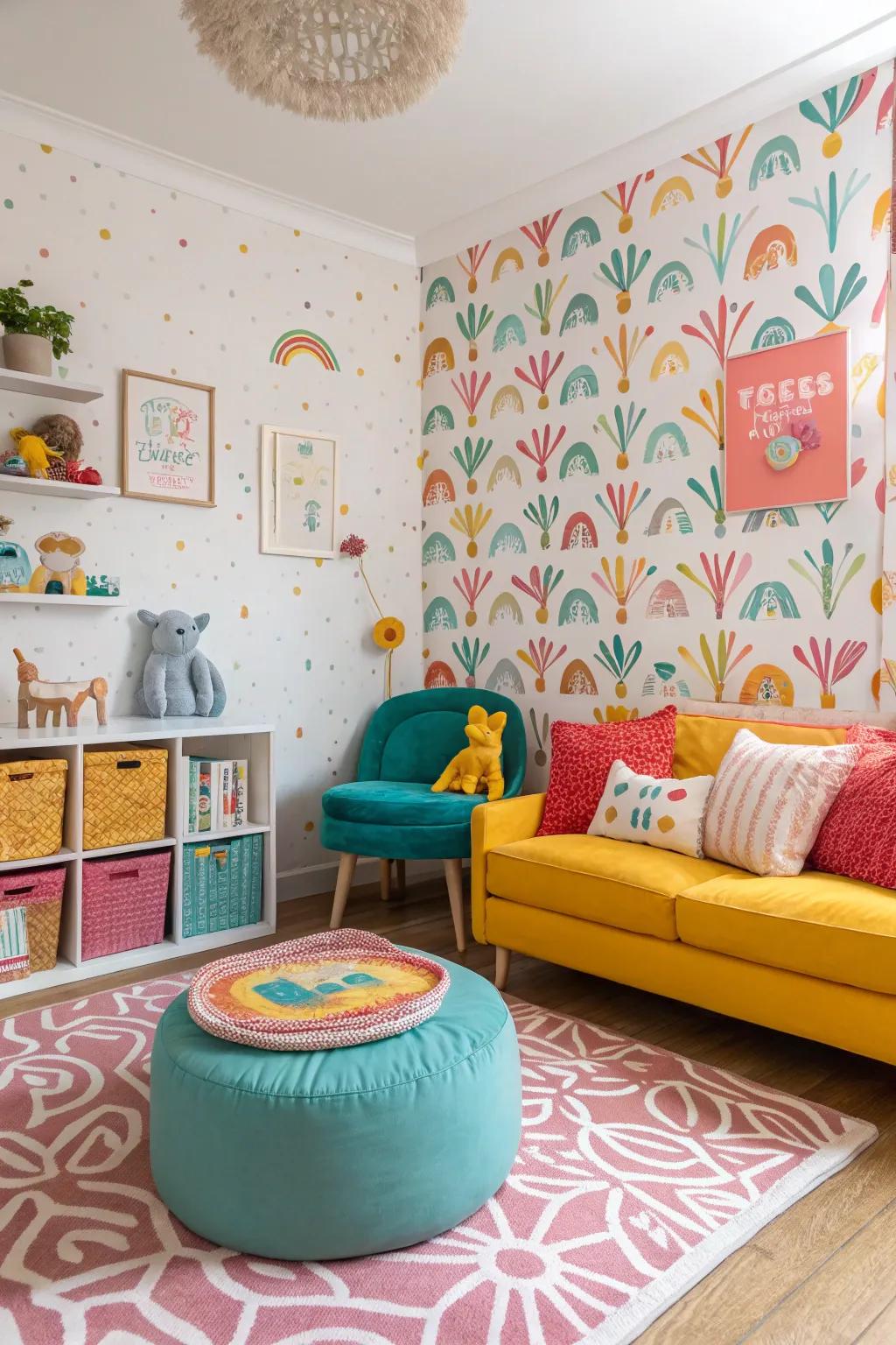 Enjoy playful patterns that add charm and creativity to your space.