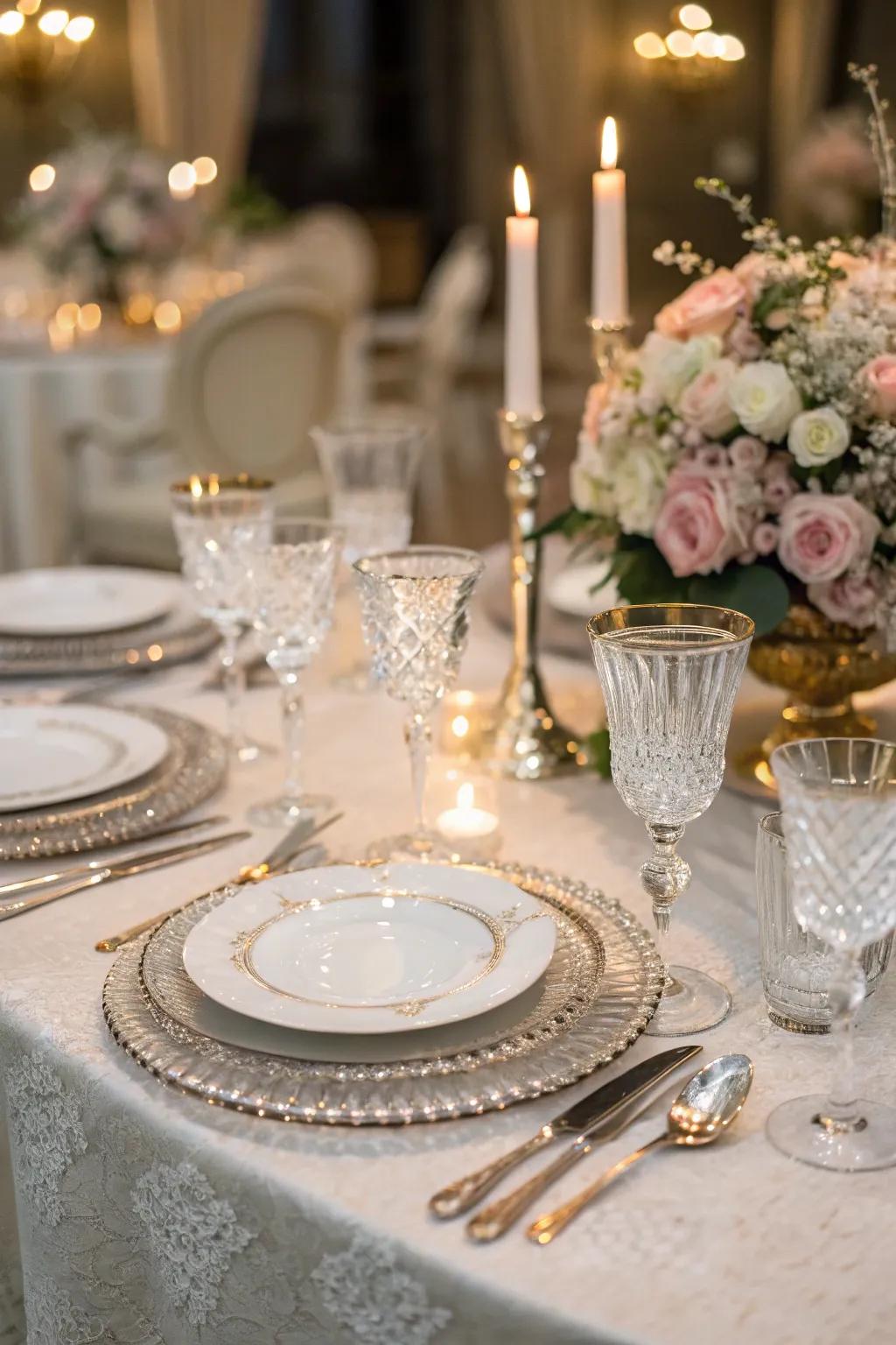 Timeless Refinement with crystal and fine china