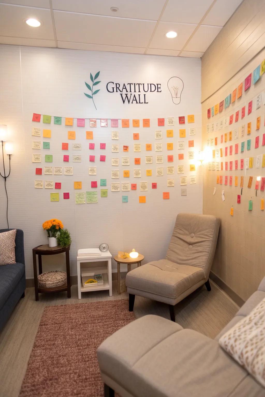 Thankful heart: An area devoted to gratitude and positivity.