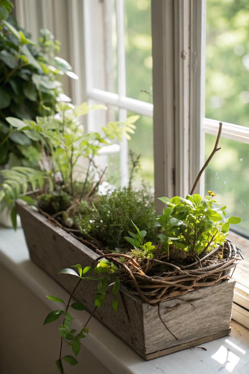 Natural details bring height and form to your display.