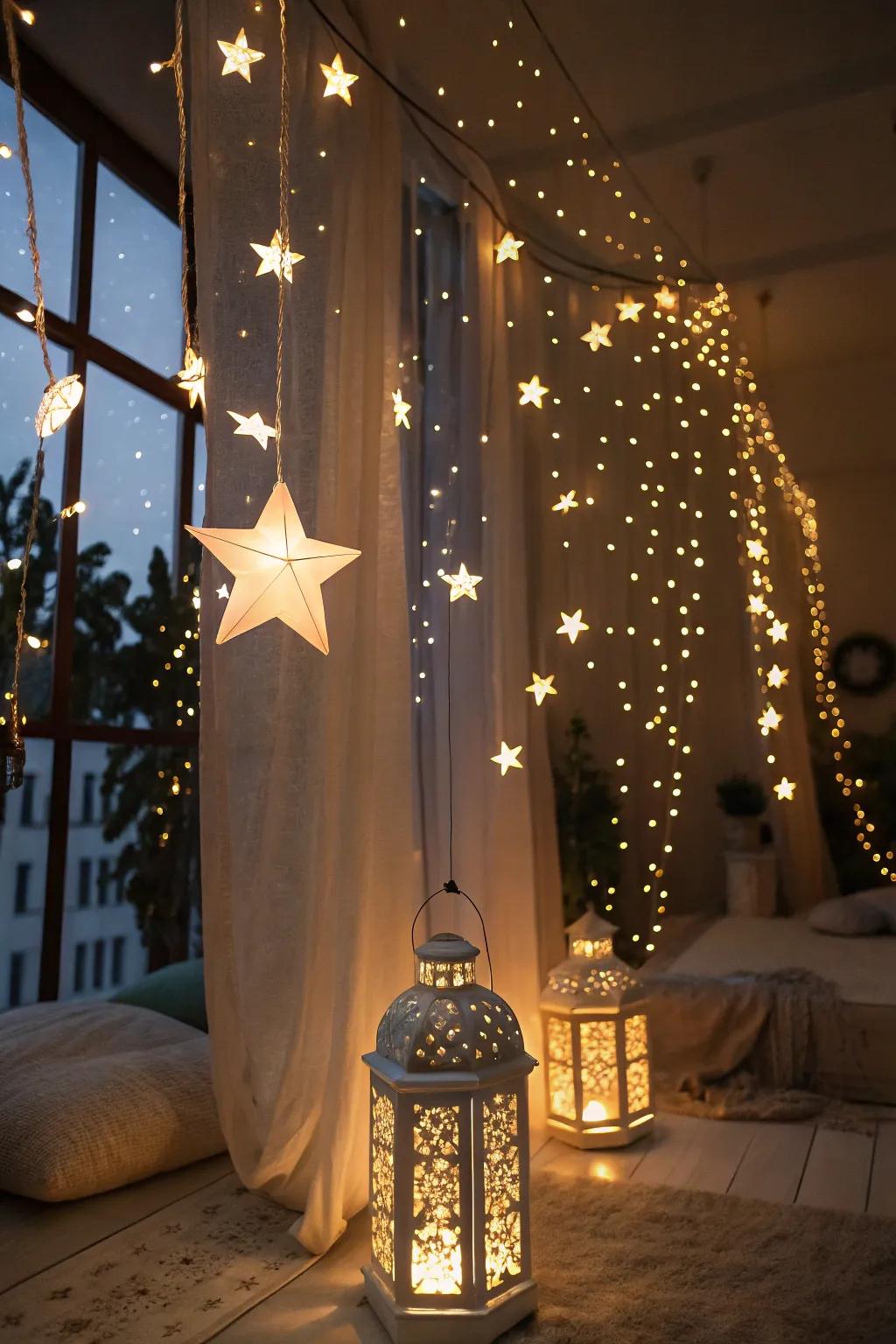 Pixie lights for soft and mystical illumination.