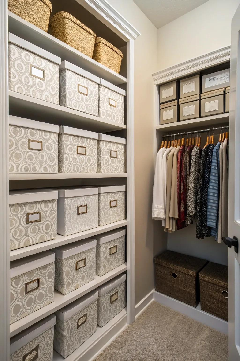 Stylish containers blend elegance with functionality.