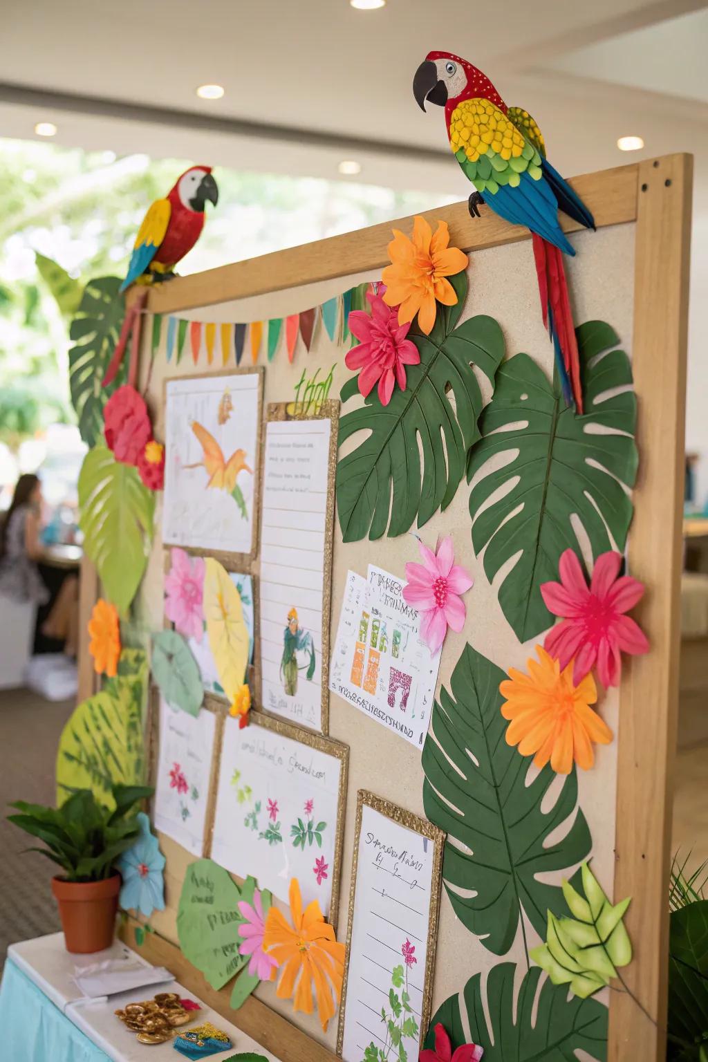 A vibrant exotic haven overflowing with color and existence.