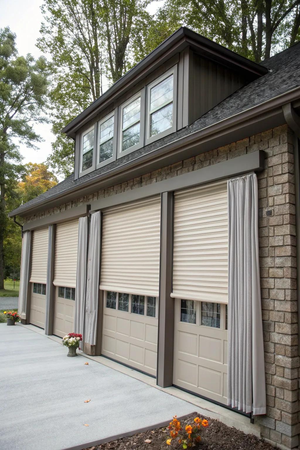 A garage offering privacy and security with thoughtful design.