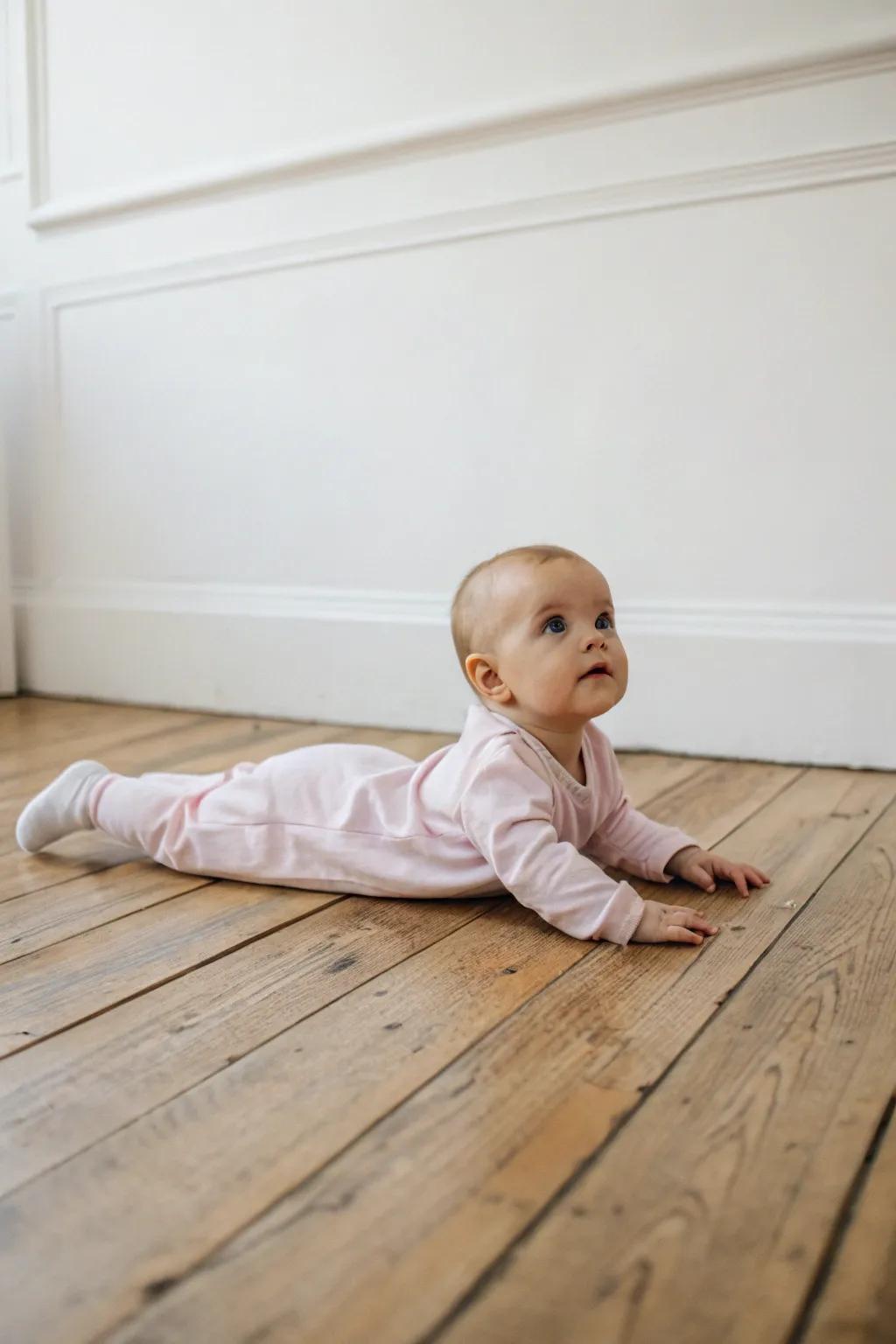 Rustic minimalism accentuates your baby's innate splendor.
