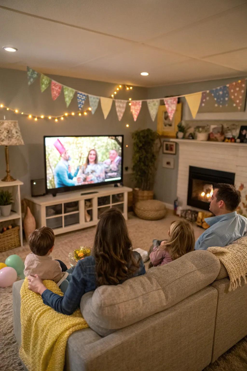 A relaxing Easter movie night to end the perfect day.