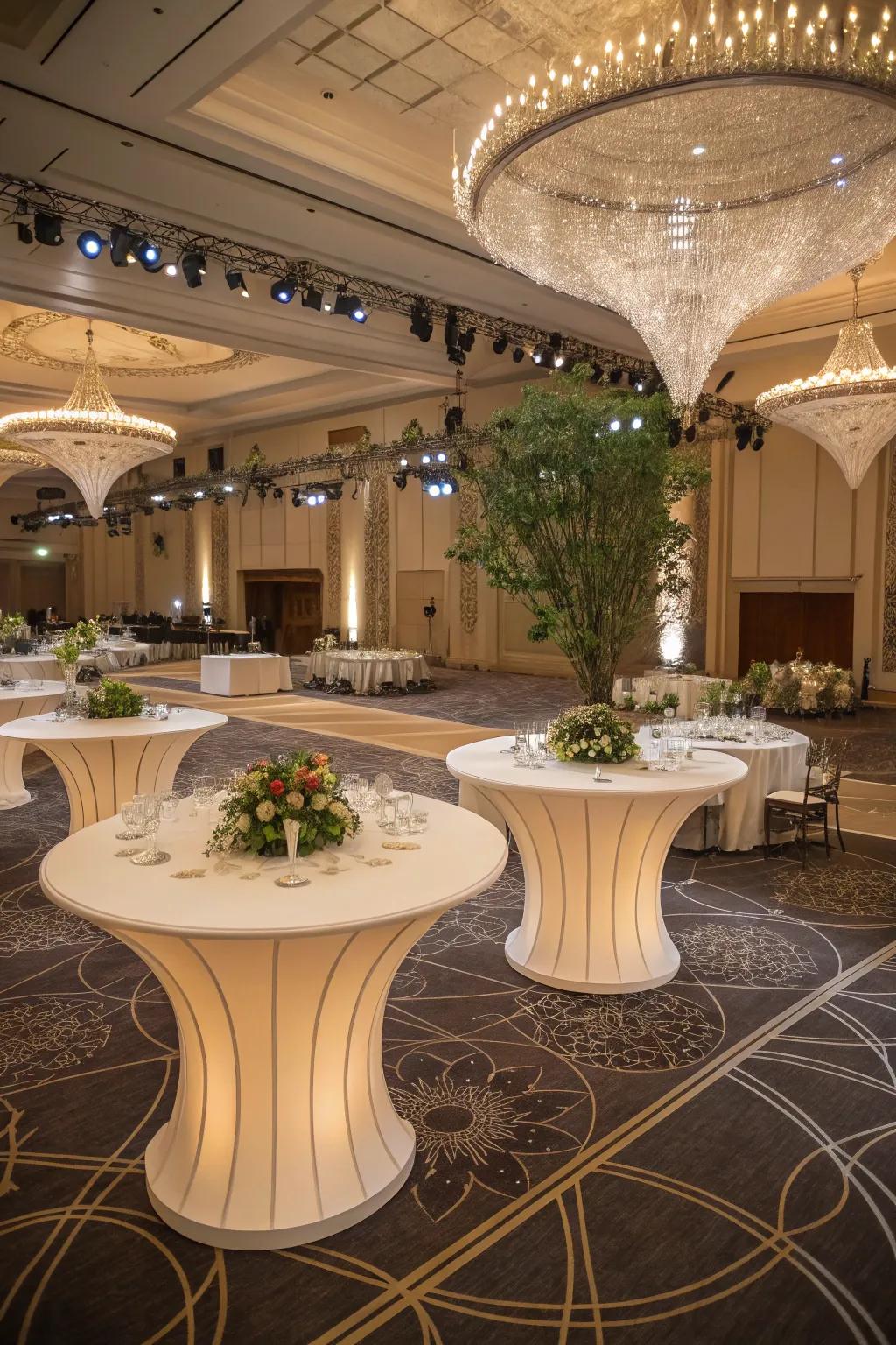 Redefine the layout with unique table forms.