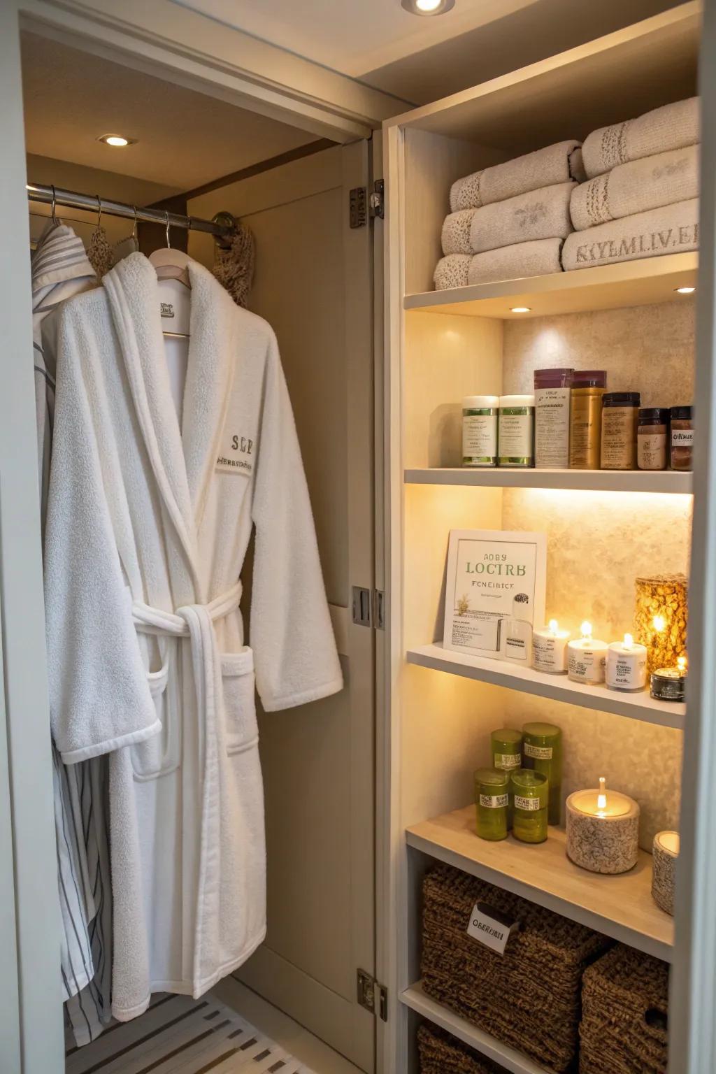A spa-like feel adds luxury and relaxation.