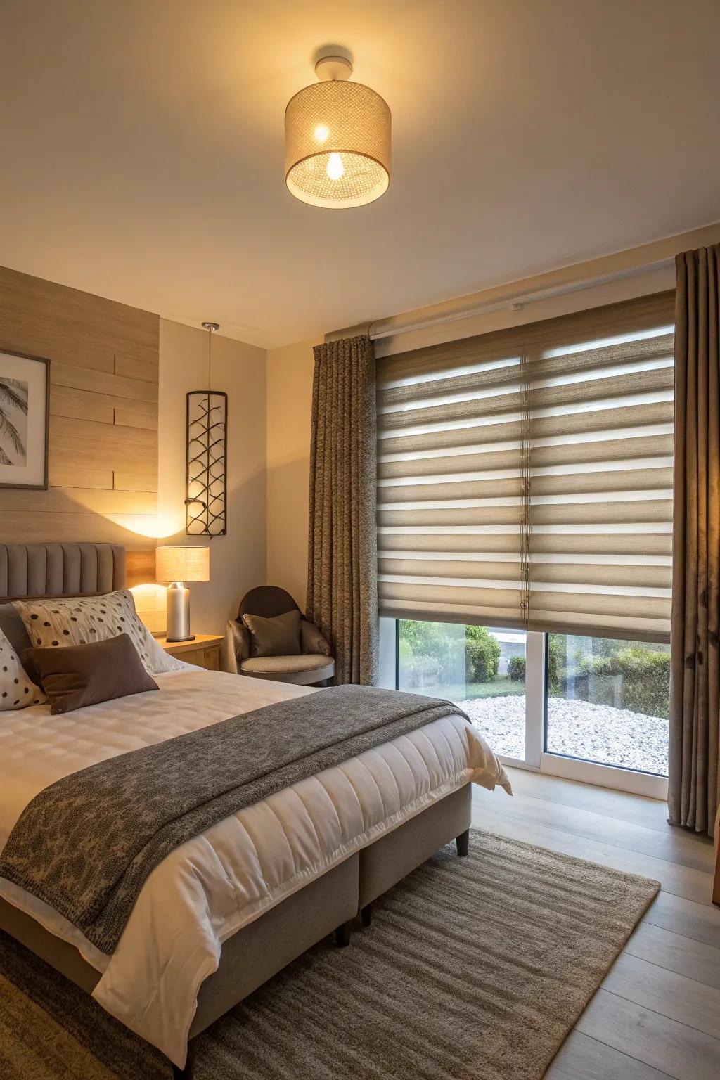 Energy-saving blinds combine style with practicality.