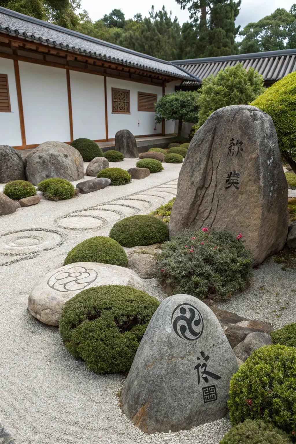 Create peace with minimalistic painted rocks.