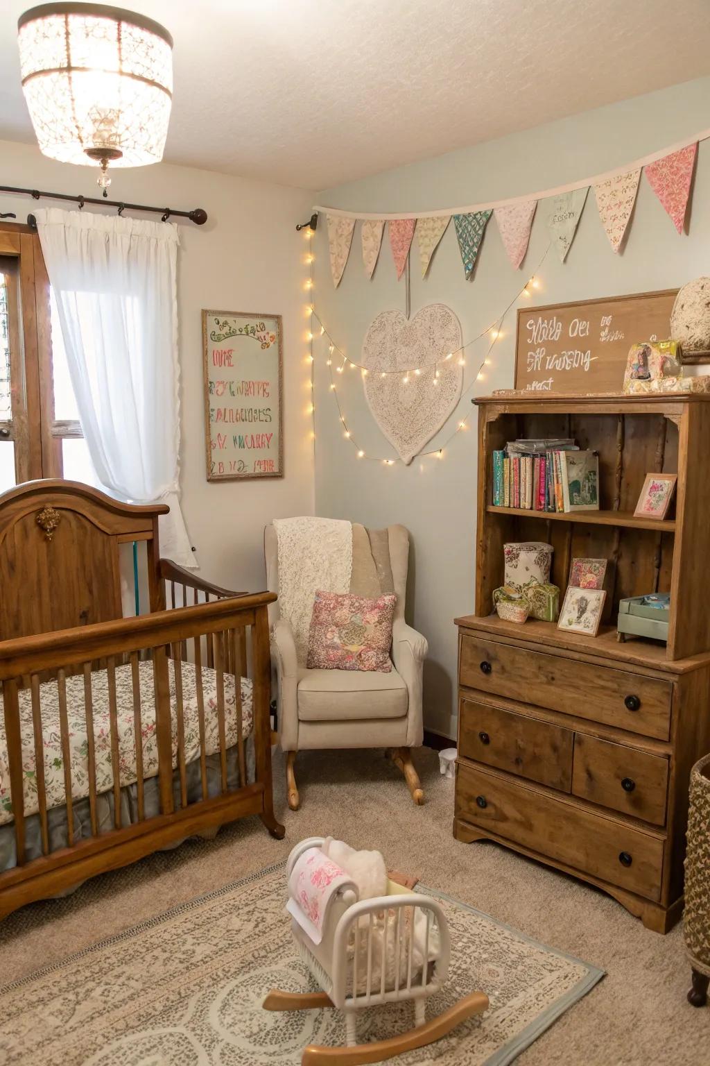Revived furniture adds charm and is good for the environment.