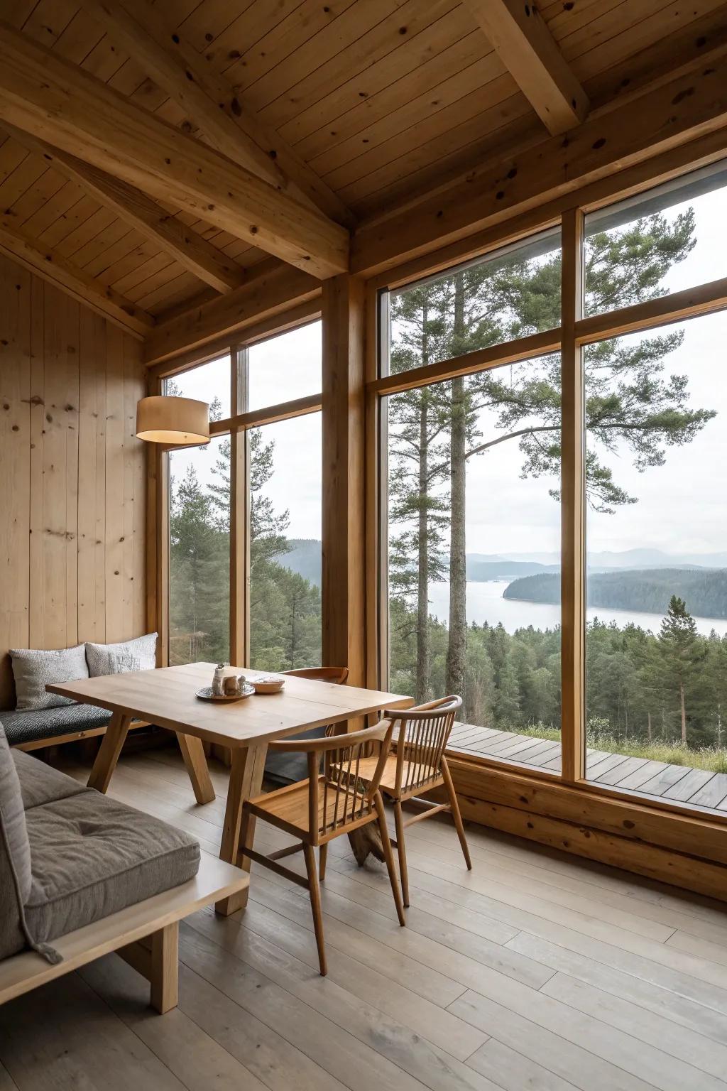 Less-is-more design that lets nature shine and creates a serene atmosphere.