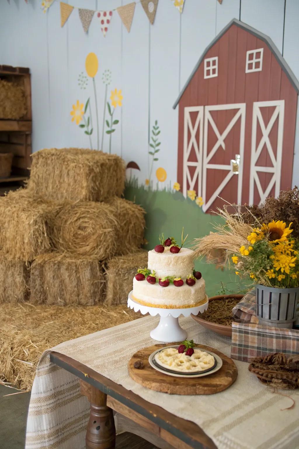 Farmstead delight introduces the charm of the countryside to your images.
