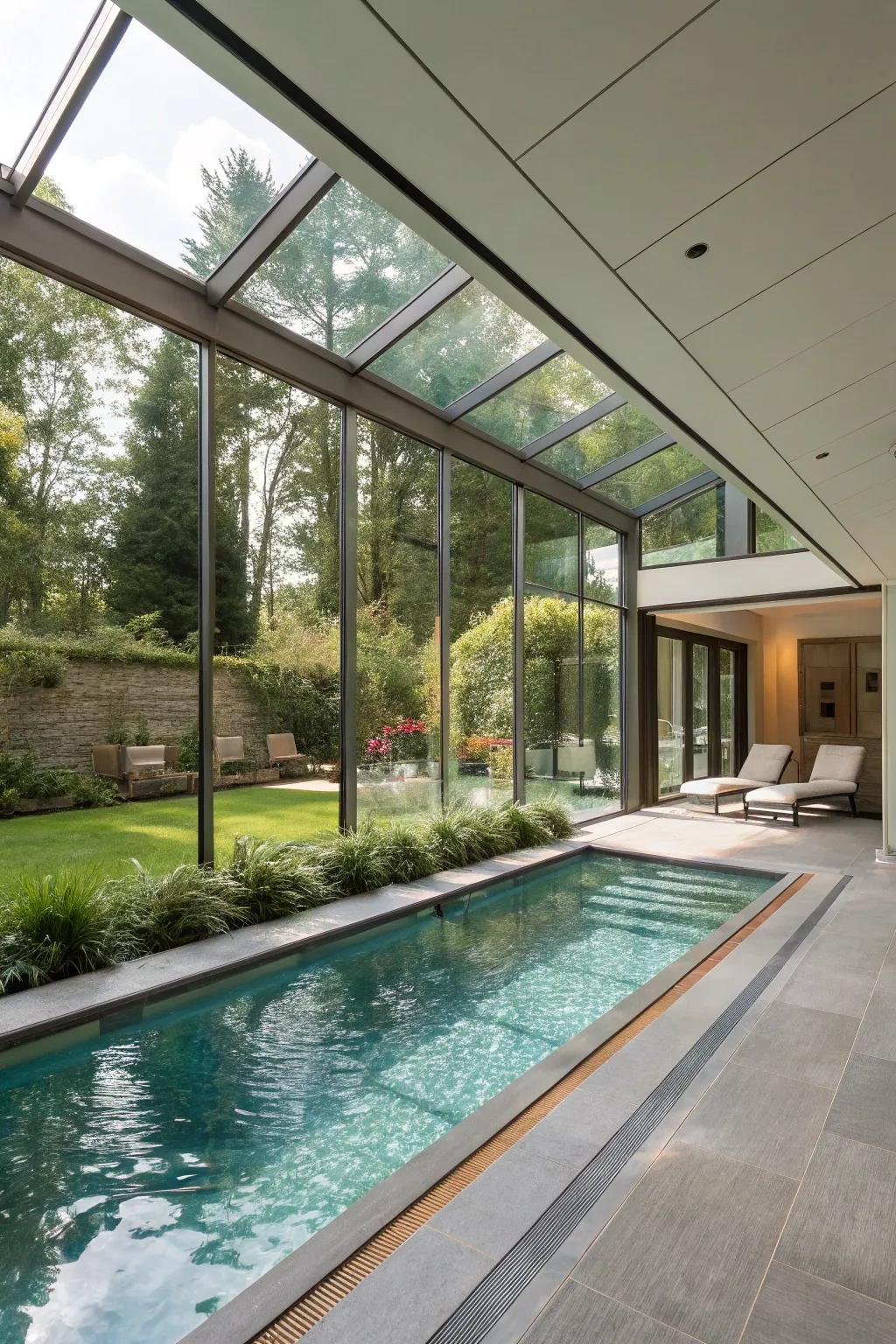 Seamlessly merge indoor and outdoor spaces with a shift pool.