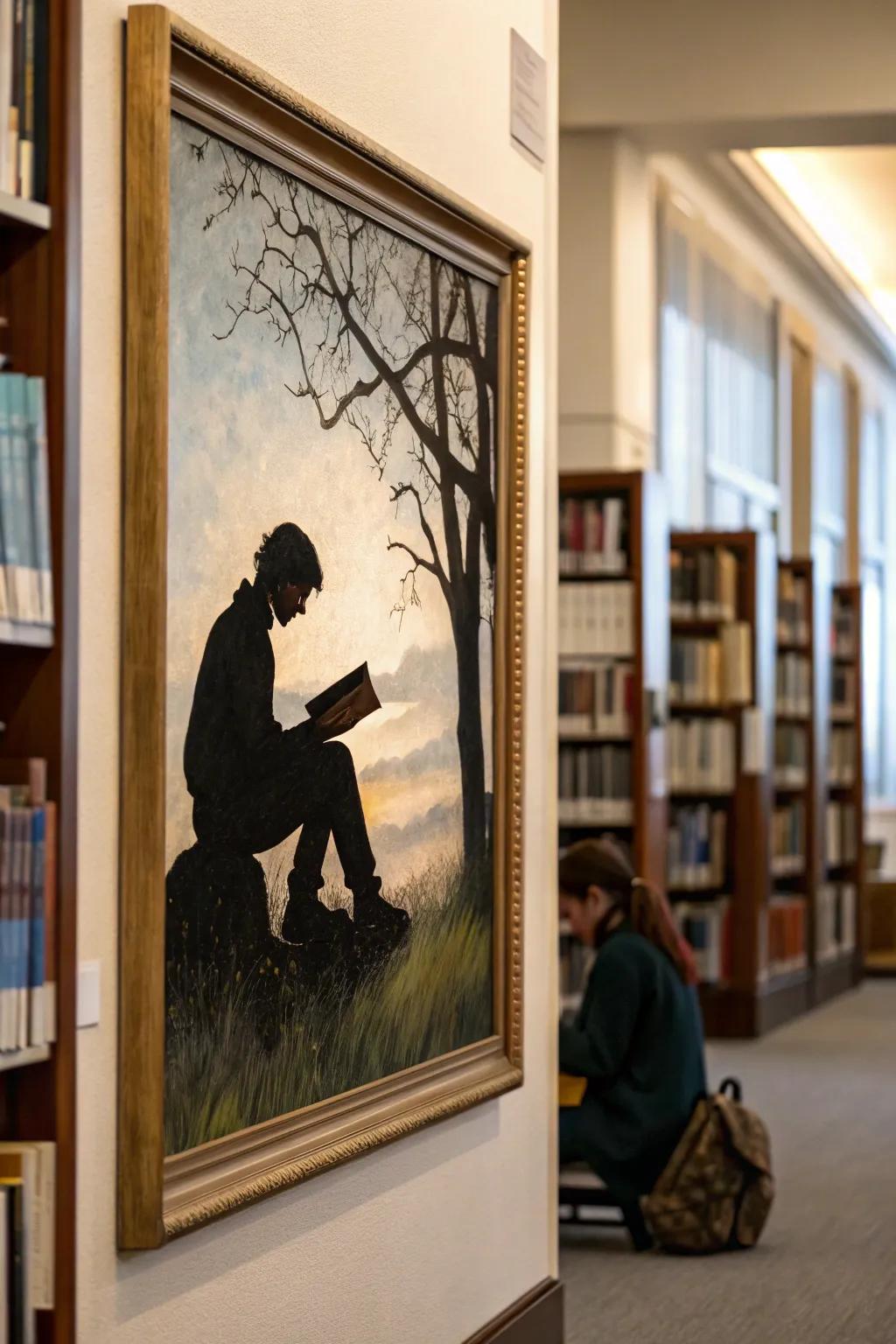 The combination of scriptures and artwork has a remarkable impact.