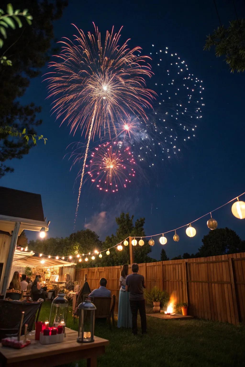 Fireworks bring an thrilling close to the celebration.
