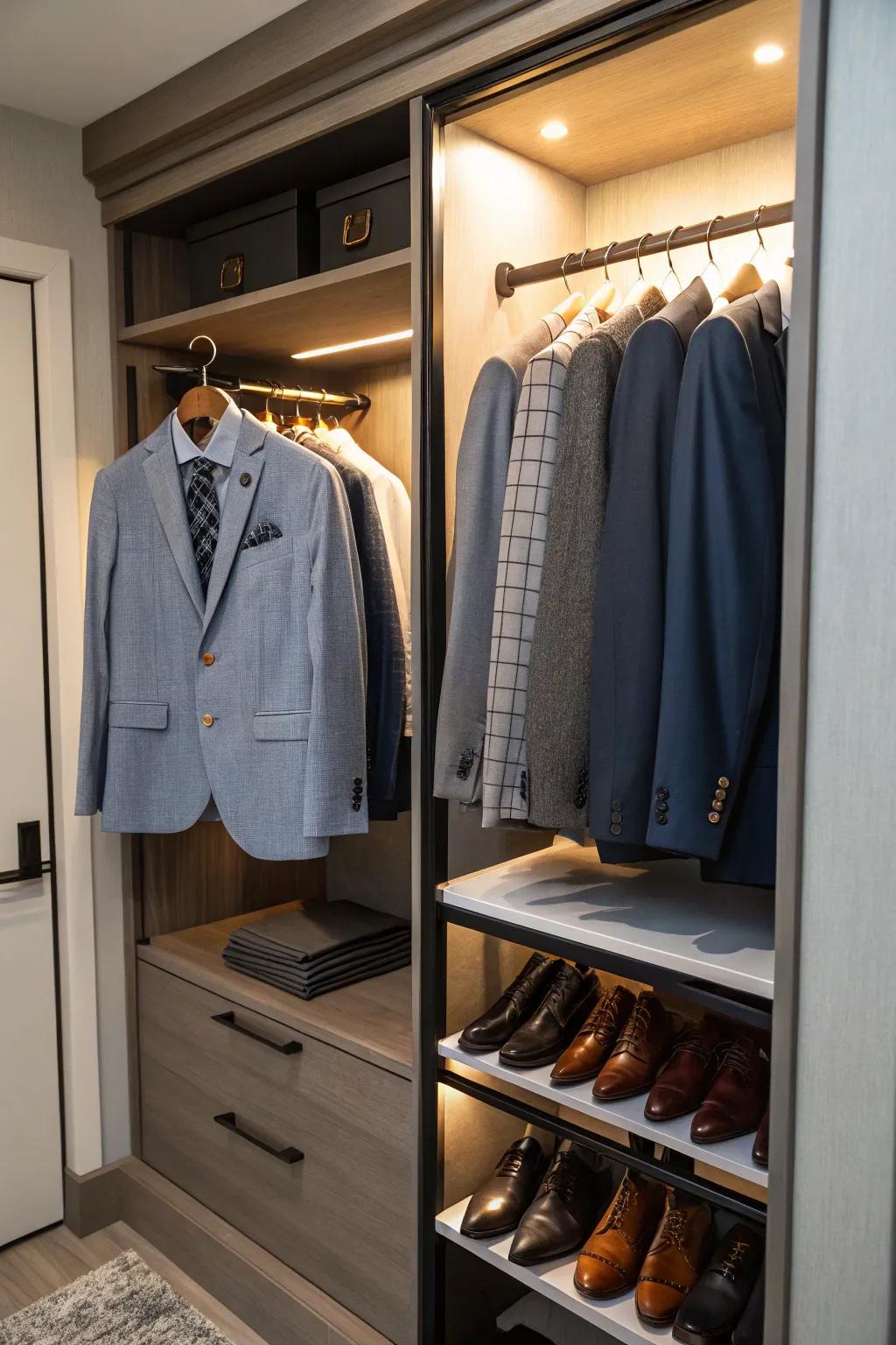 Make planning your outfits easy with a valet hook.