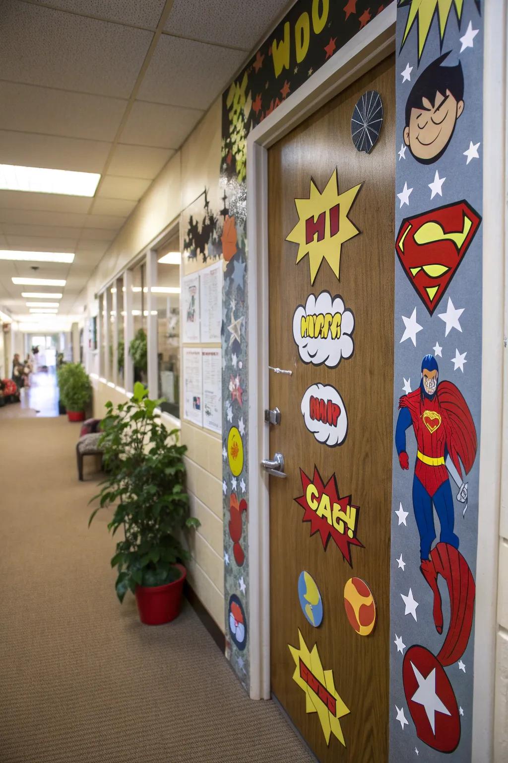 A door that brings graphic novel adventures to life.