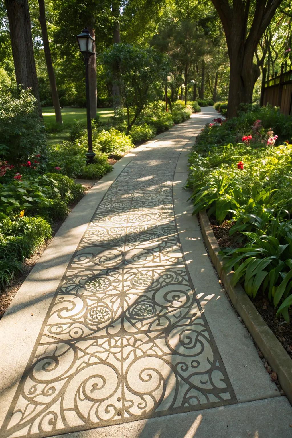 Engage the senses with shadow-casting patterns.