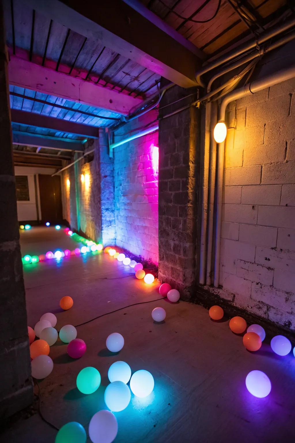 Contribute shade and personality via LED bulbs.