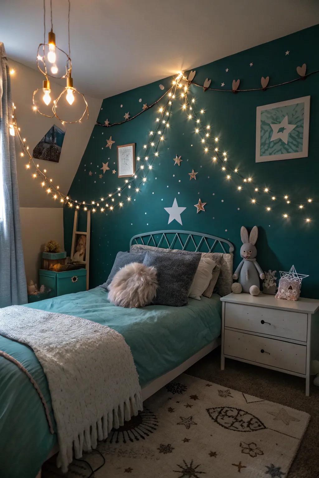 Magical lights create a unique atmosphere.