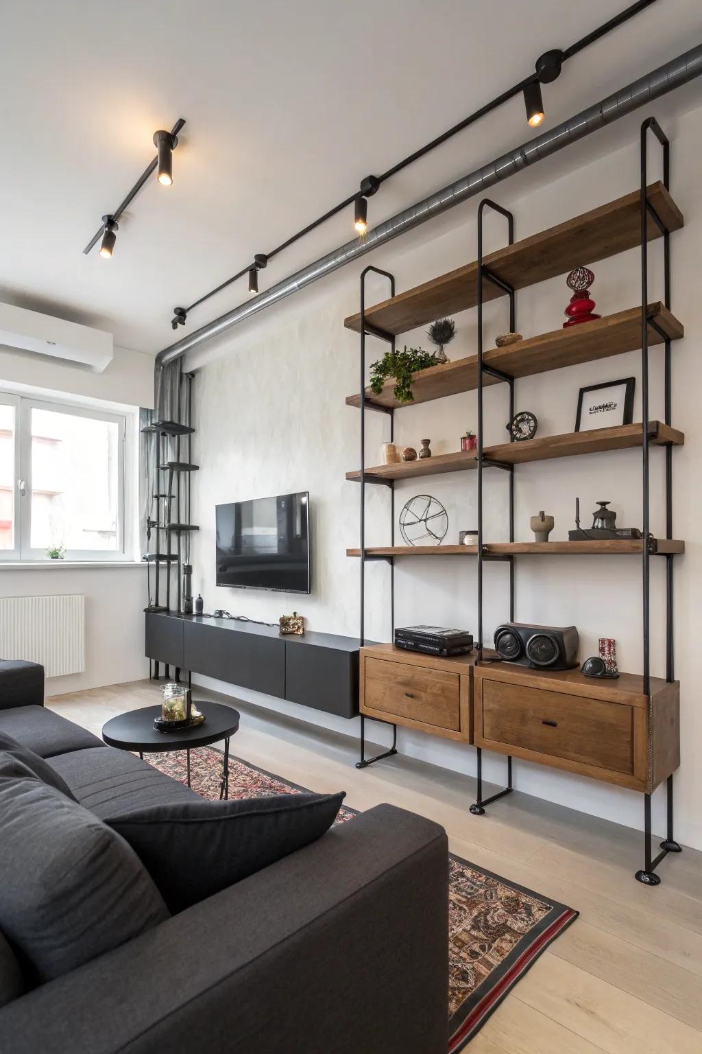 Shelves that float.