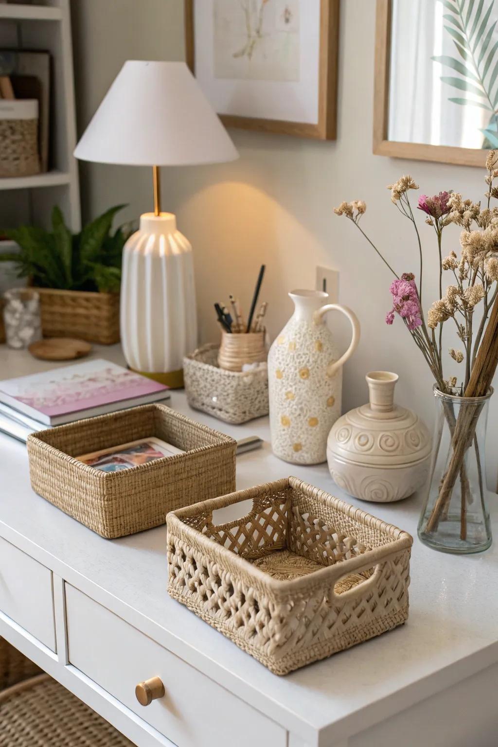 Textures add depth and interest.