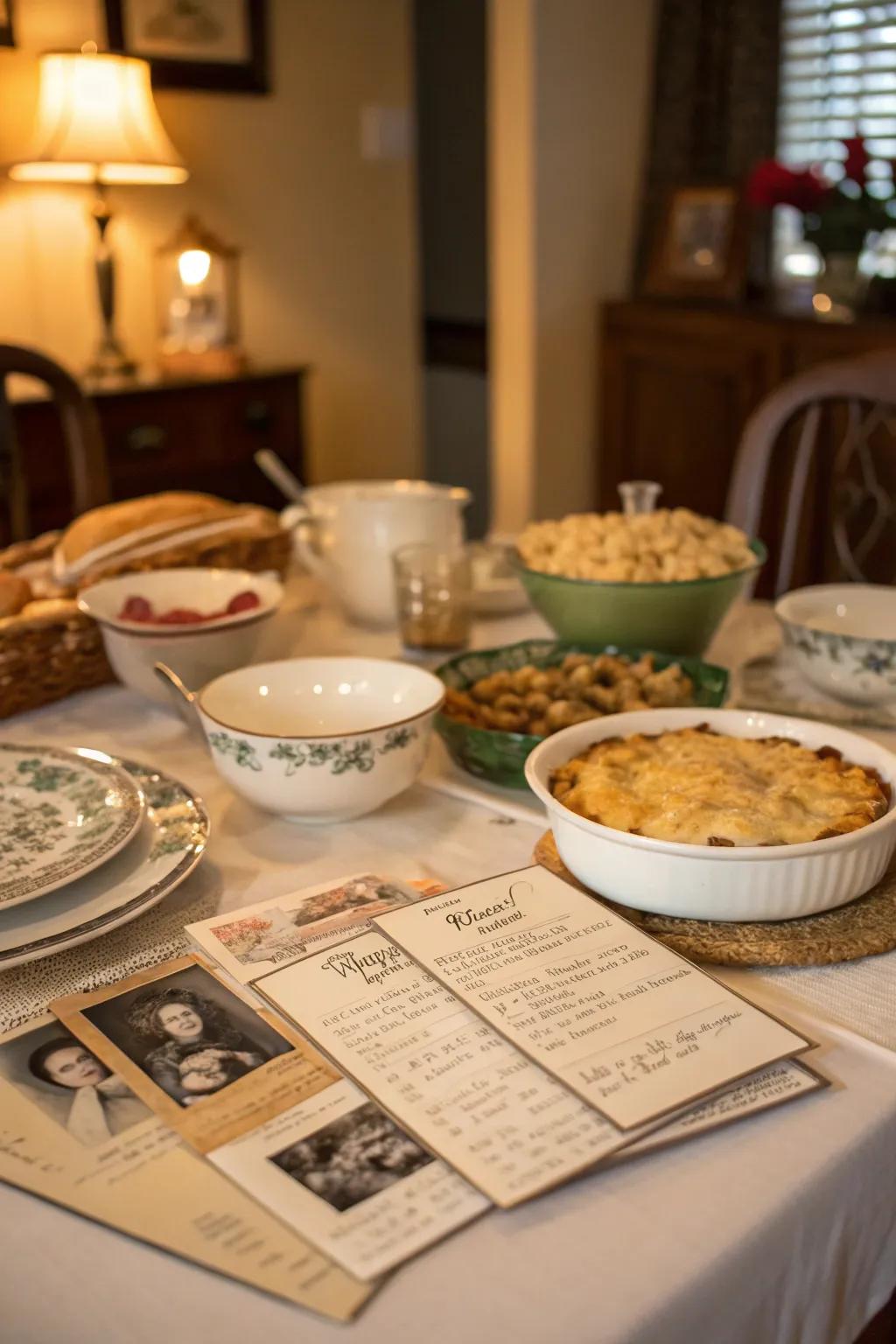 Taste nostalgia with a dinner of cherished family menus.