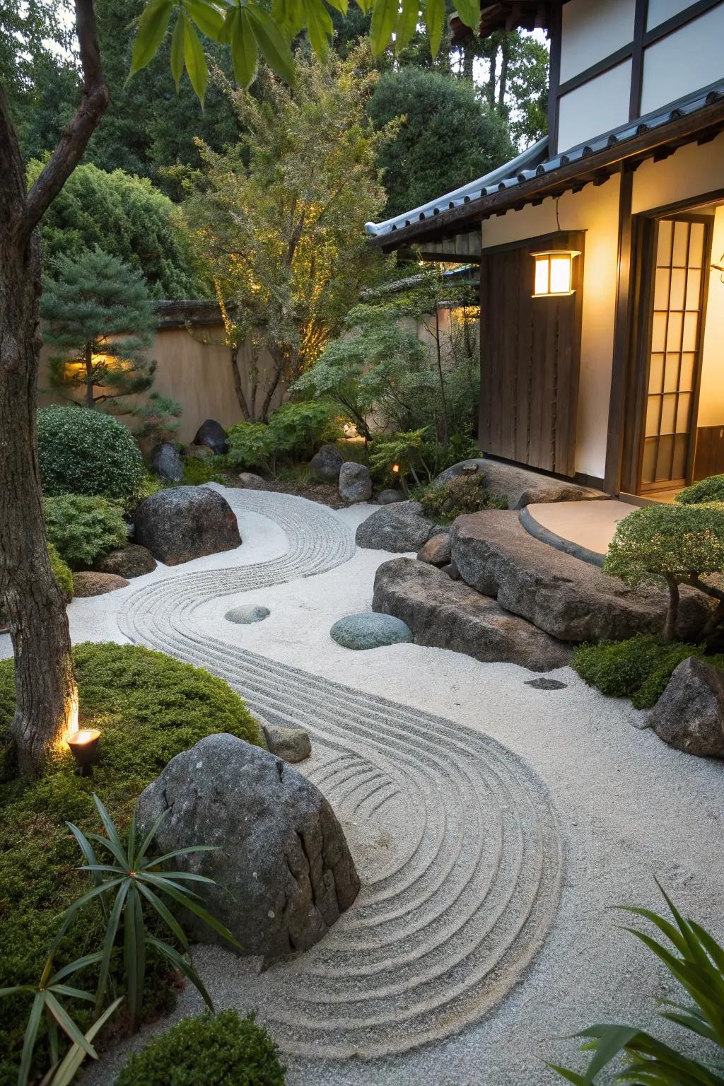 A peaceful garden that offers peace and serenity.