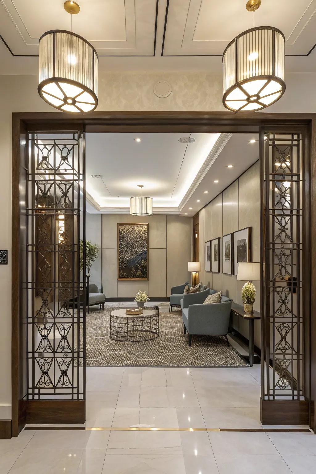 A partition provides privacy without sacrificing openness.