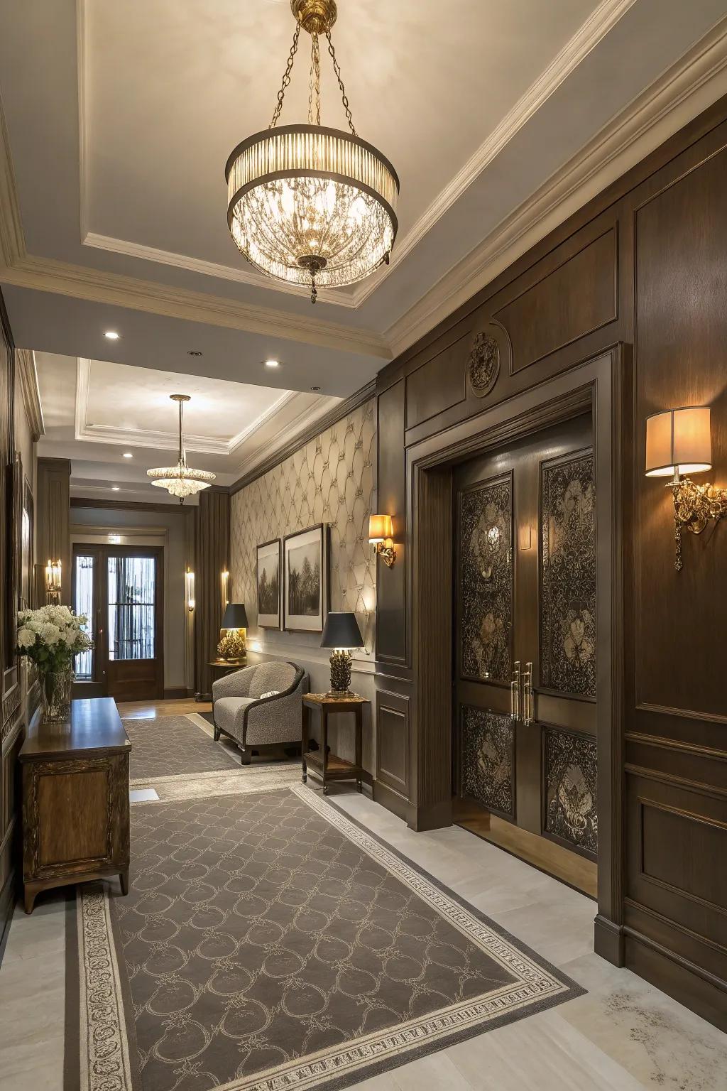 Achieve sophistication with mushroom tones.