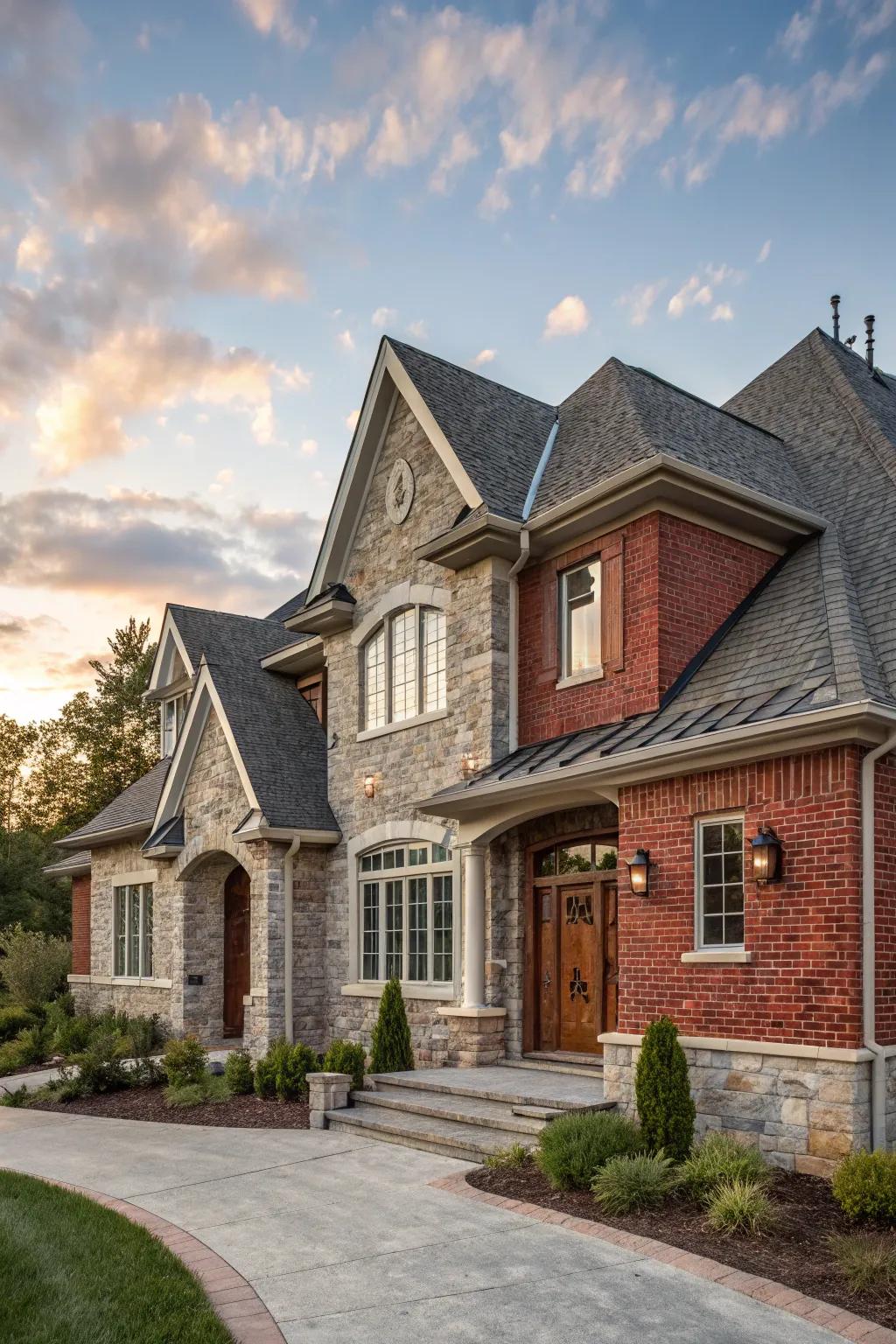 Ageless elegance featuring classic clay and rock.