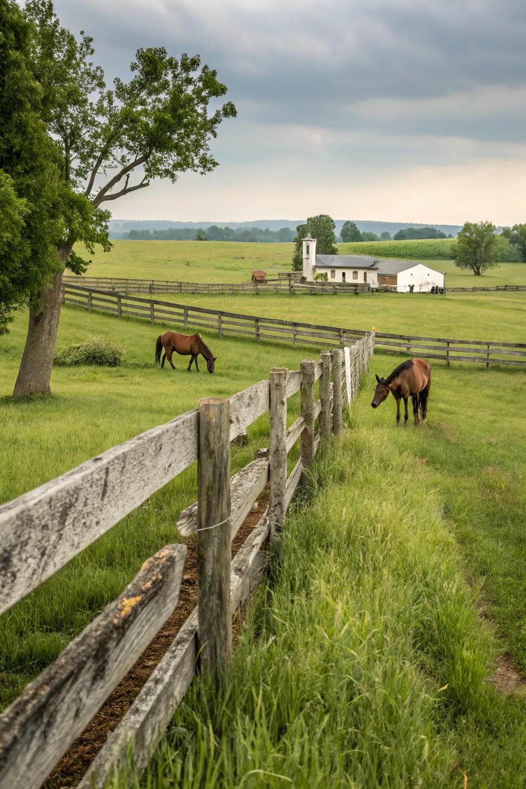 Enclosure fences are a timeless choice for livestock enclosures.