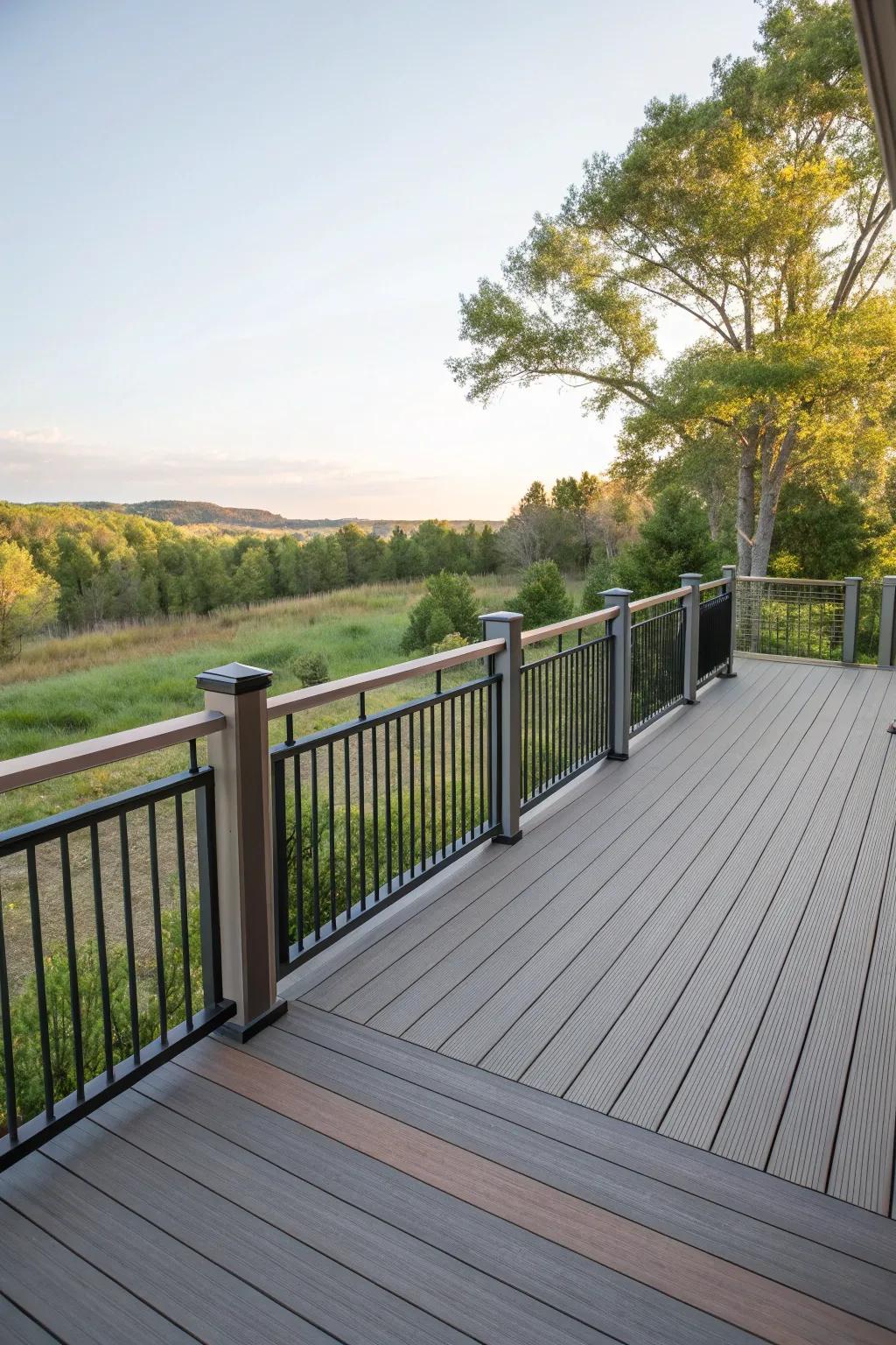 Dynamic design: Vertical and horizontal slat blend.