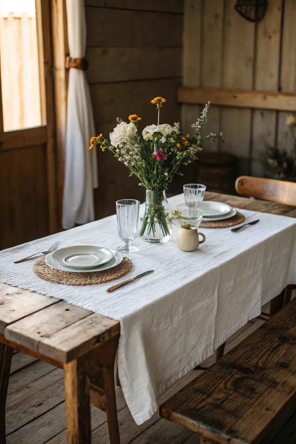 Simplicity crafts an inviting atmosphere.