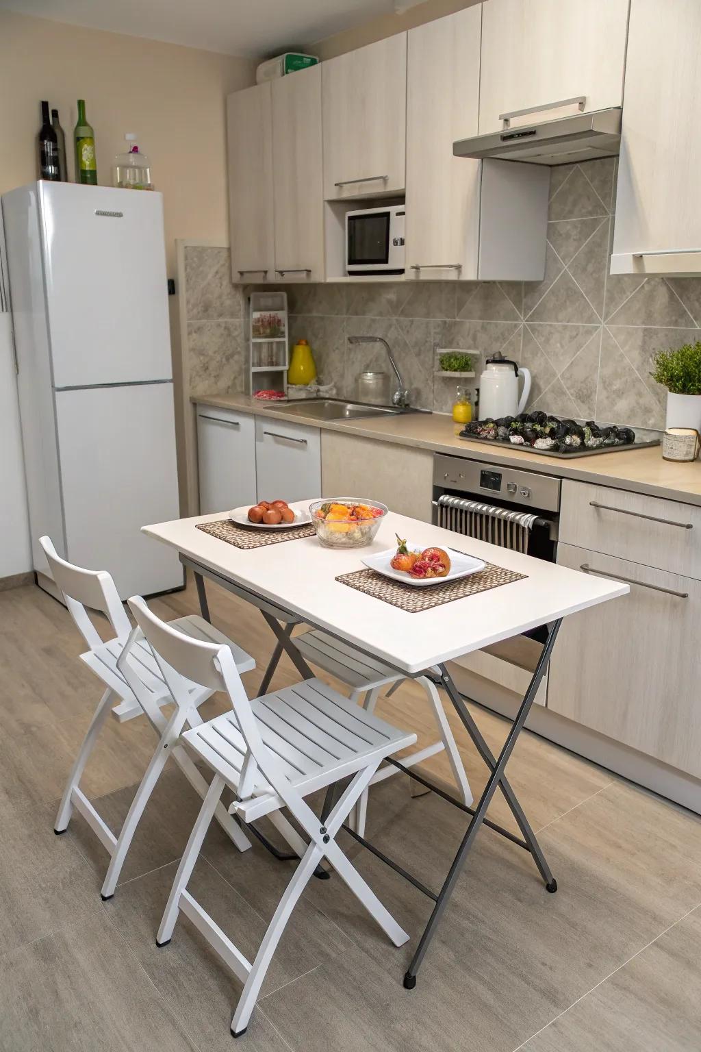 Adaptable furniture: Maximize your kitchen space.
