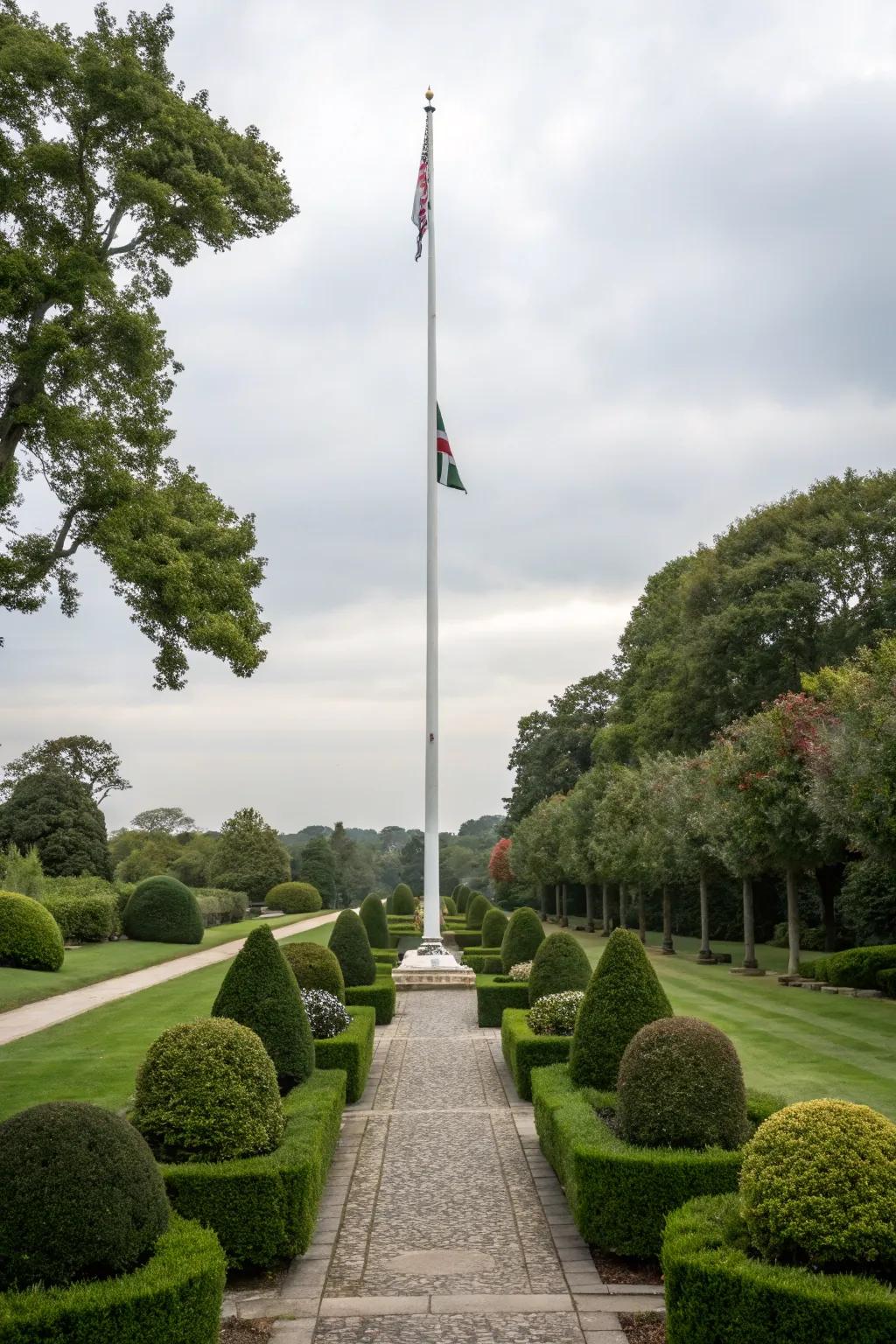 Well-balanced arrangements create an orderly and harmonious landscape.