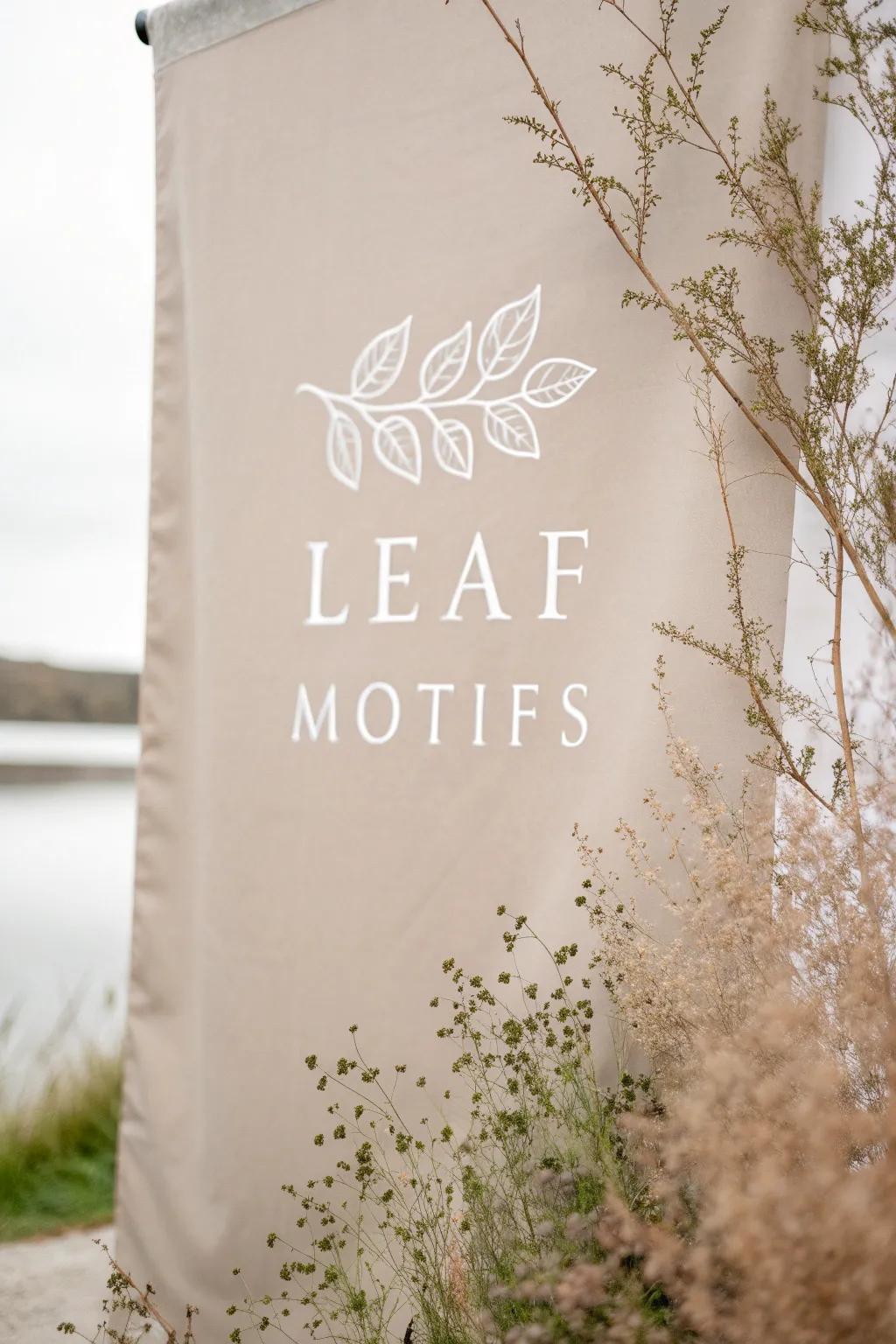 Subtle leaf motifs accentuate natural beauty.
