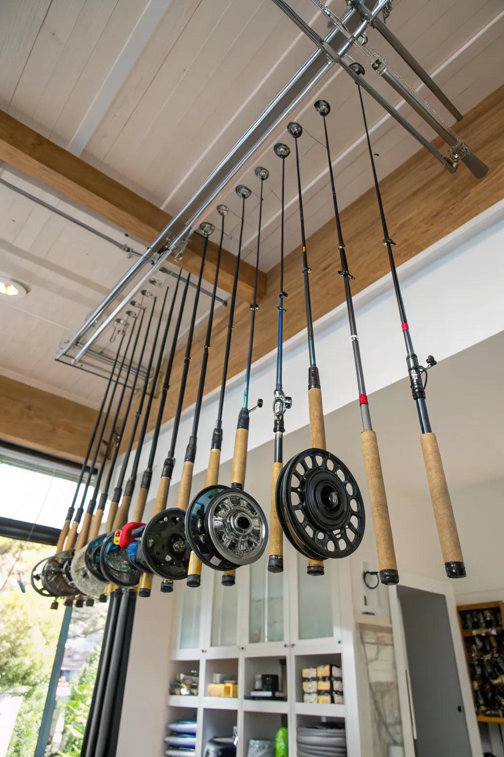 Ceiling lifts for innovative space management.