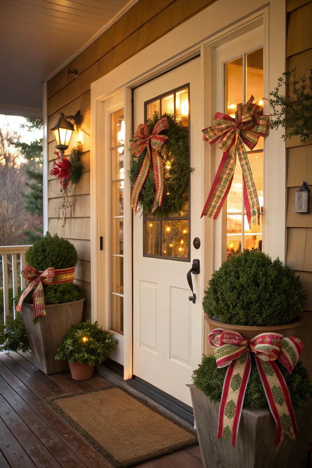 Festive bands add a celebratory touch.