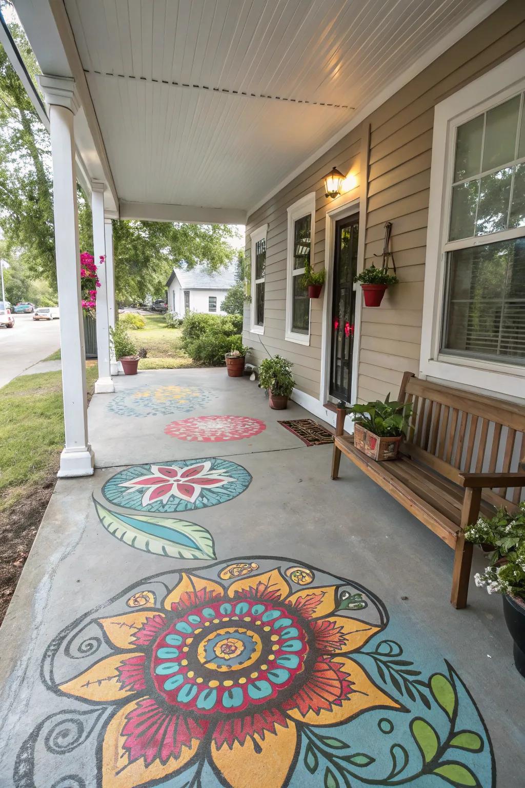 Mural-style designs offer a bold statement.