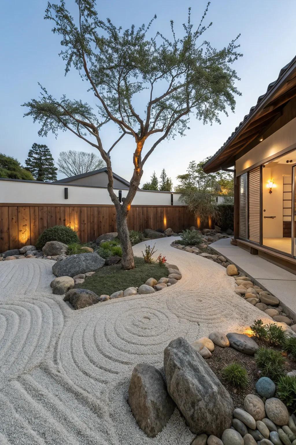 A Stillness garden offers a peaceful and contemplative space around your tree.