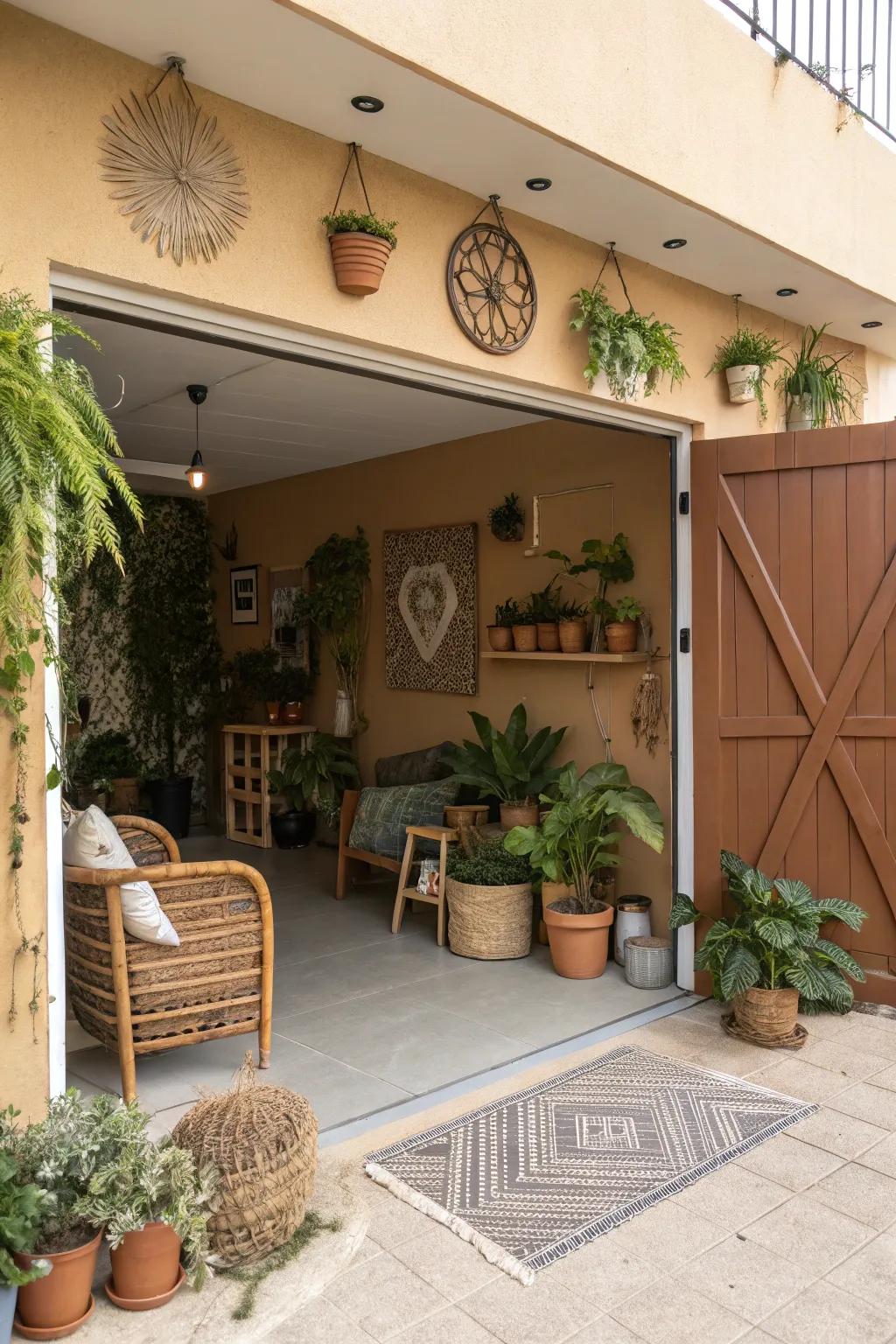 Eco-friendly saturated colors for a soothing area.