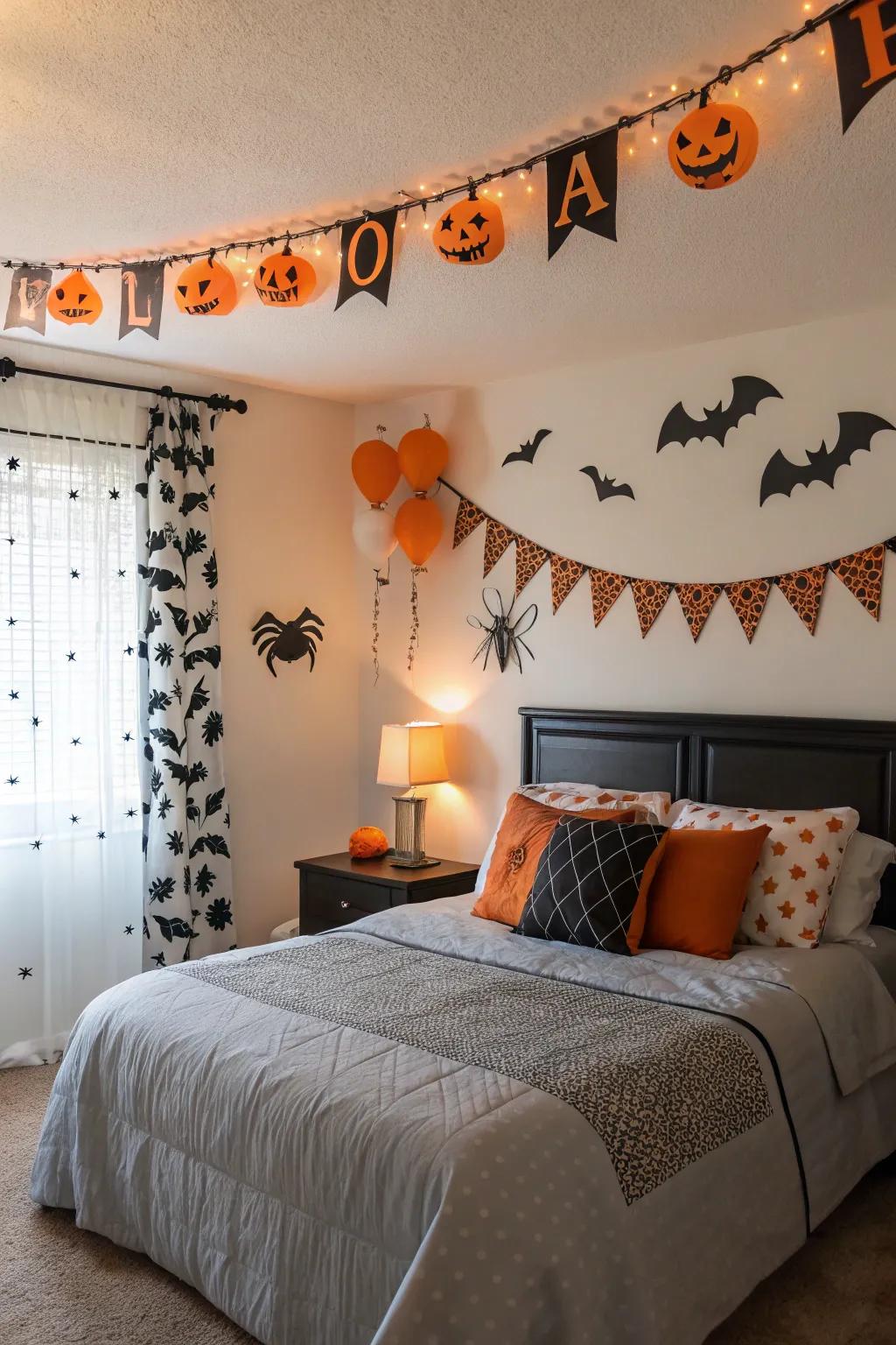 Banners can tie your Halloween decor together beautifully.