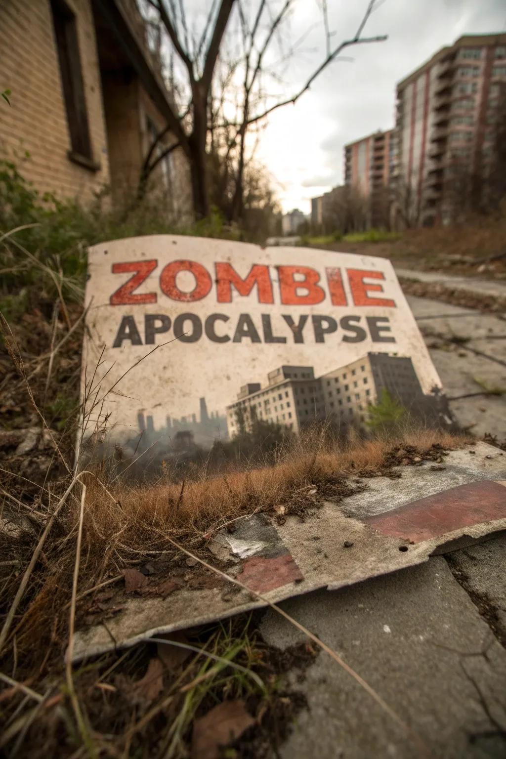 A living dead-themed announcement that brings a thrilling edge to Halloween.