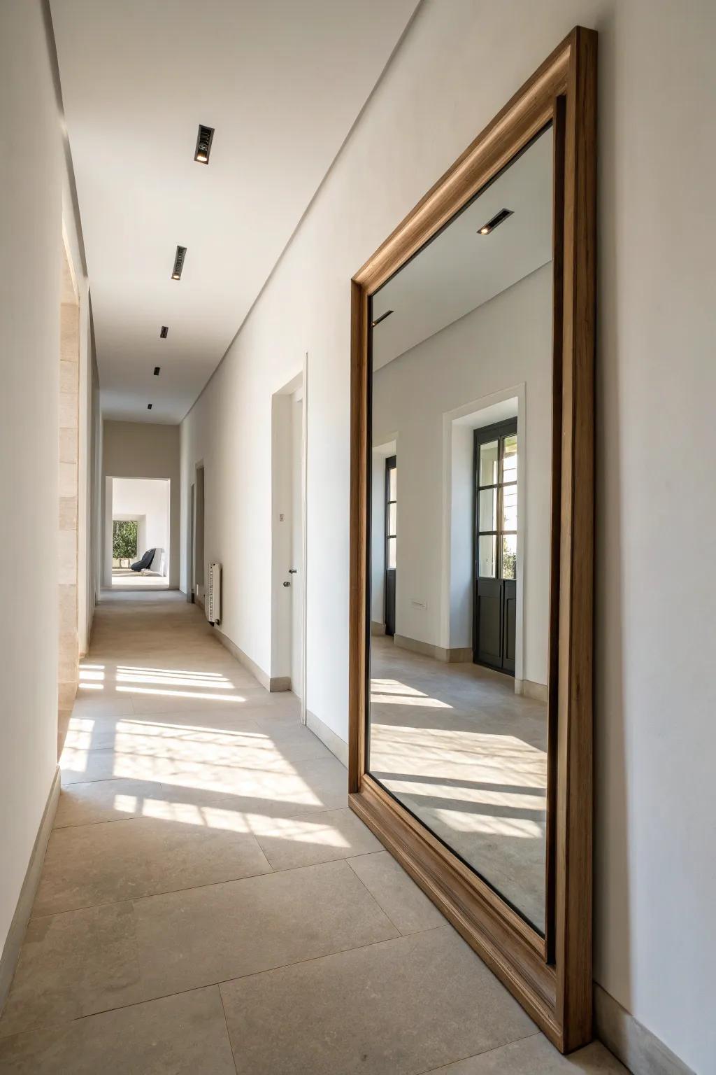 Frameless mirrors exemplify sleek, modern minimalism.