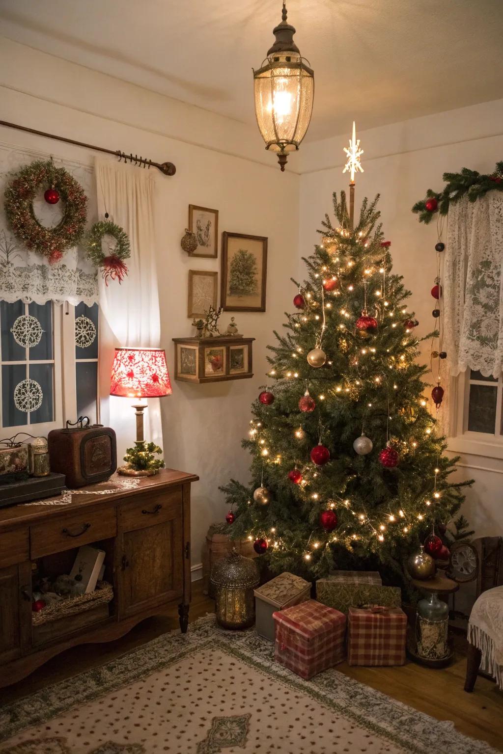 Relive cherished memories with a Vintage Christmas theme.