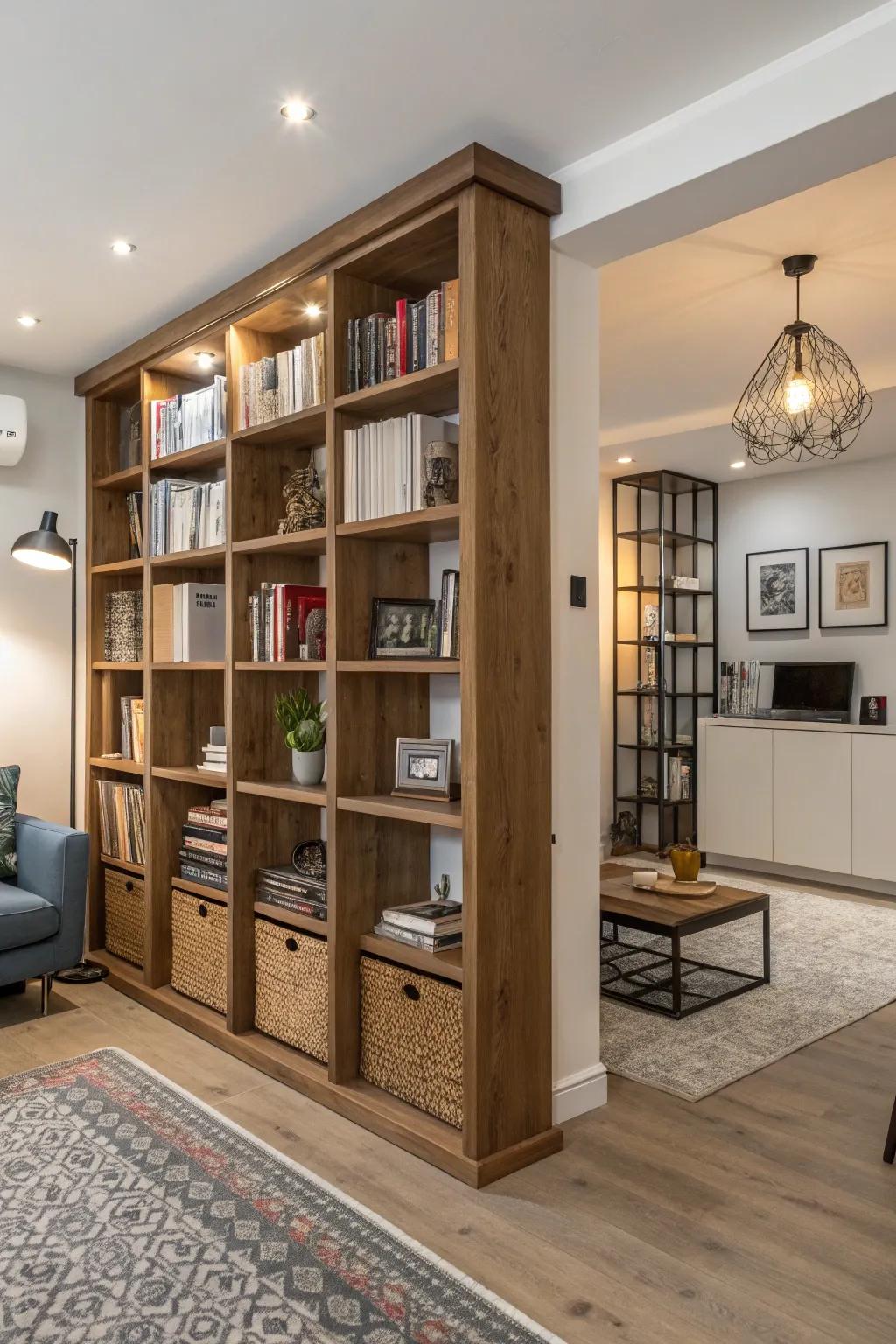 A space divider that is stylish while separating spaces.