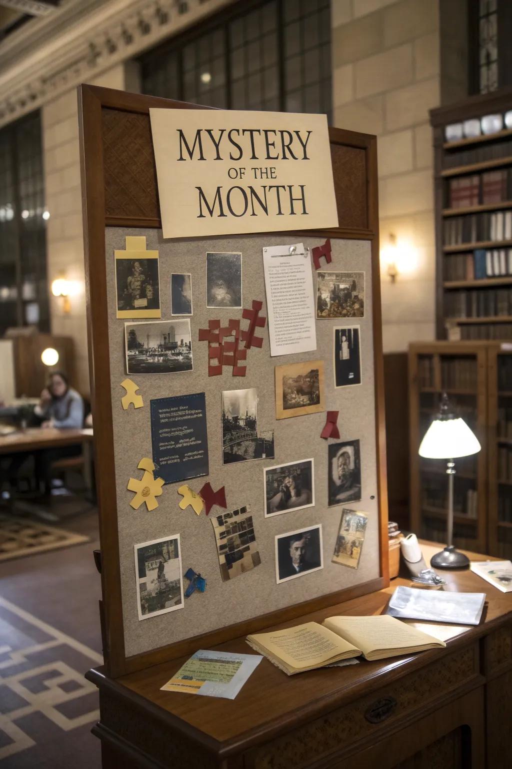 An exciting mystery board sparks curiosity.