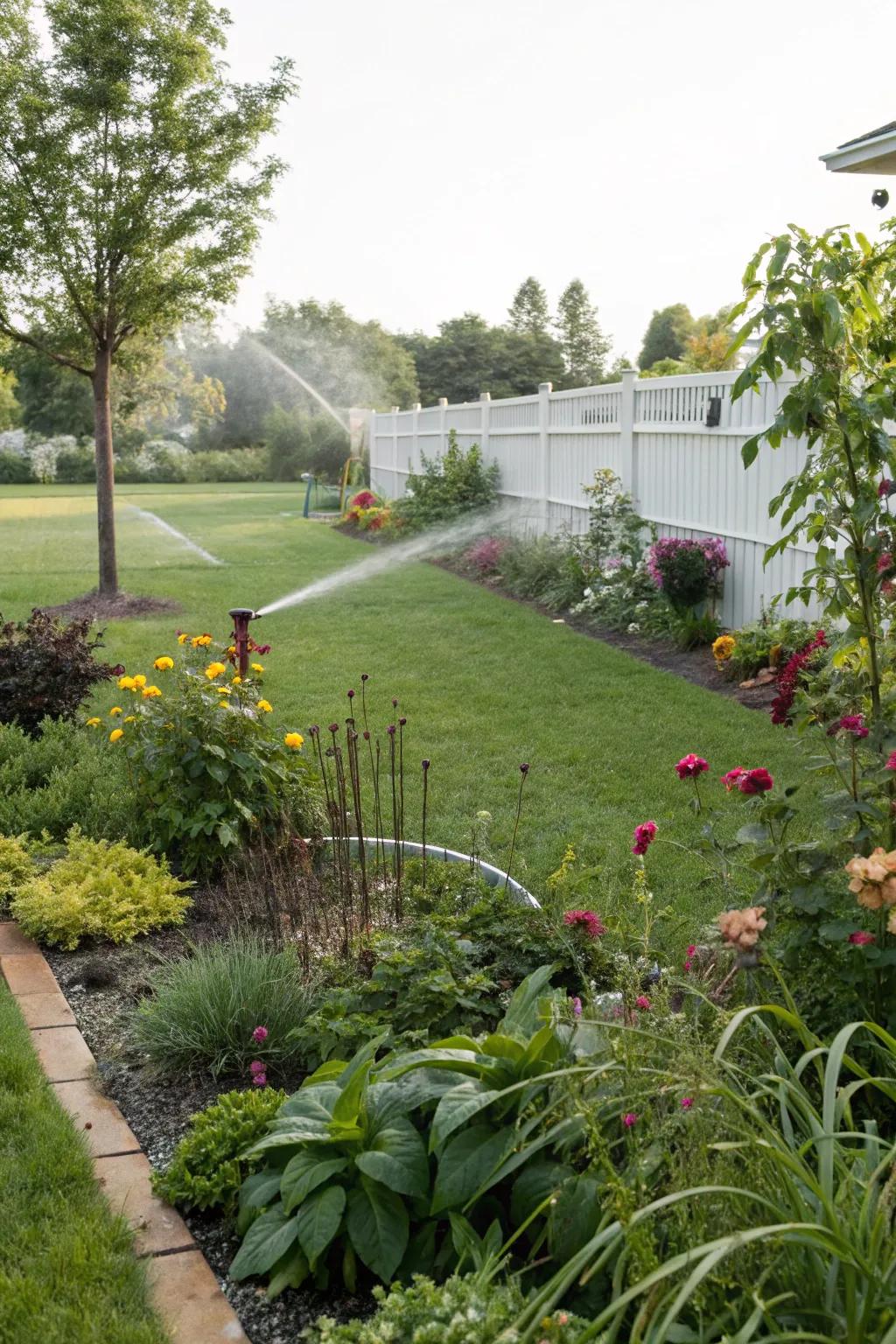 Smart irrigation ensures your garden stays lush effortlessly.